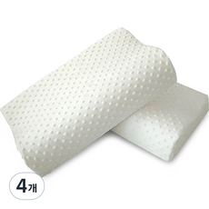 DAILYSHARE 基本款居家記憶棉枕頭, 4個, 白色