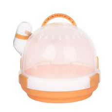 가또나인 햄스터 UFO 디자인 격리용 케이지, 오렌지, 1개