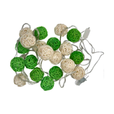 iINDOORS 籐球燈串 300cm, 青青草原插座款, 1條