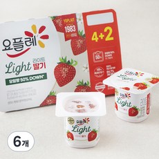 요플레 라이트 딸기, 80g, 36개