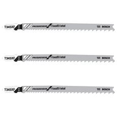 BOSCH 博世 台灣公司貨 線鋸片 T345XF, 3支