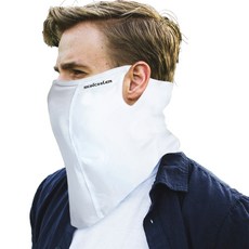 SKIN COOLER 防紫外線臉部護罩頭巾式 1入, 白色