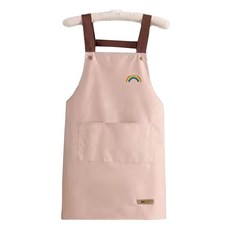 藝術咖啡廳防水圍裙, 粉紅彩虹