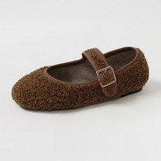 CHAAKAN SHOES 女童用 Onz 絨毛內刷毛 兒童瑪莉珍平底鞋 WTACR4g906