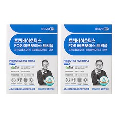 days on 益生元粉FOS triple隨身包 30條入, 129g, 2盒
