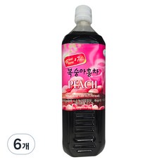 스위트코리아 복숭아홍차, 6개, 1L