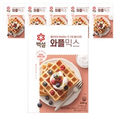 백설 와플믹스, 450g, 6개
