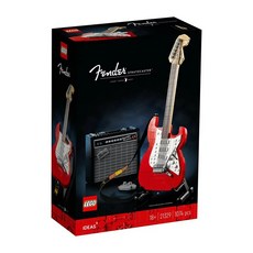 LEGO 樂高 21329 積木玩具 Fender Stratocaster Set，經典紅黑配色, 1盒