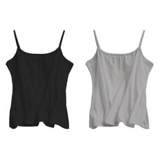 페이퍼먼츠 여성용 통기성 보들 모달 끈나시 2종 세트 22203 S