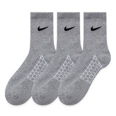 NIKE LOGO印花氣墊中筒襪 NCSDMD20L-3 3雙, 灰色