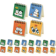 Pinkfoot 直立型日曆 4款 5入組, 1組, 混色