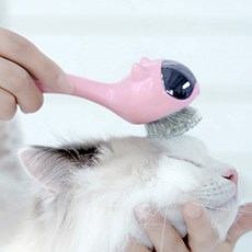 Alien Cat Chom Chom 寵物刷 65 x 156 毫米, 粉色的, 1個