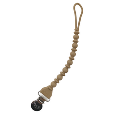 Itzy Ritzy 串珠矽膠奶嘴鍊, 奶茶杏, 1個