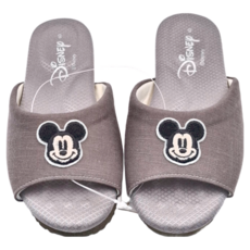 BORUI 柏睿鞋業 DN電繡室內拖鞋 123602, 米奇灰, 1雙