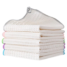 AHOYE 大加加厚木纖維廚房抹布 混合顏色 5條, 1組