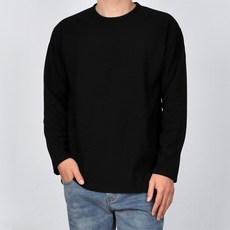 Guy Story 男式大碼 Marvin 圓形長袖 T 卹