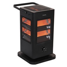 inoq 定時型腳觸式五面電暖器, 黑色, IA-i93