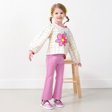 MARI N MORI 女童Nana格紋花朵上下著套裝