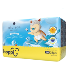 hoppi 平行輸入版 褲型尿布 15kg以上, XXL, 28片