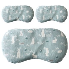 眼用紅豆熱敷墊 天空中的白兔款, 1入, 3個