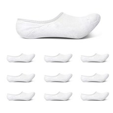 This is Baro 男用雙層毛圈運動隱形襪, 白色