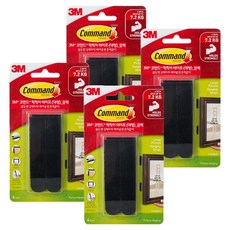 3M Command 無痕 畫框黏貼膠帶 黑色 大型 17206 2入, 2個