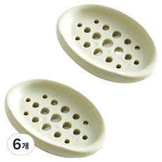 THE ZAKKA 二合一矽膠肥皂架刷, 6個, 綠色