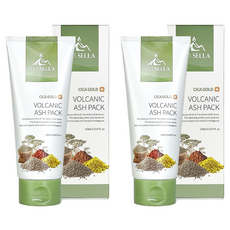 PLUS SELLA Cica Gold積雪草火山泥毛孔清潔面膜, 1條, 2條