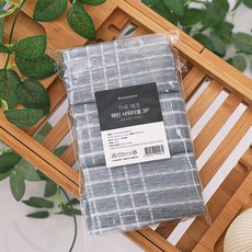 Arden Home THE 格紋圖案沐浴巾, 1個, 3入, 混和色