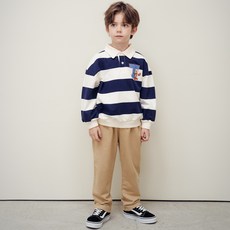 andiapple 迪士尼兒童跳跳虎條紋翻領上下裝套組