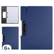 홍련 덮개 클립 보드, 네이비, 6개