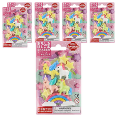 Iwako 造型橡皮擦 3歲以上, 獨角獸&飛馬, 6組