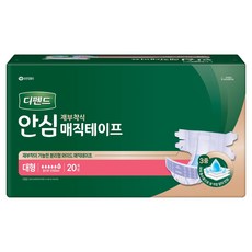 디펜드 남녀공용 안심 매직테이프 재부착식 성인기저귀, 대형, 20개입, 1개