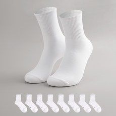 Sockpiens 男用無緩衝中筒運動束口襪 8雙組