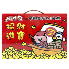 Kid-O 卡娜赫拉的小動物綜合餅乾禮盒 680g, 三明治餅乾 巧克力口味 8個 + 三明治餅乾 草莓風味 8個 + 厚餡夾心餅 奶油風味 7個, 1盒