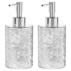 MONACO OLIVE 香德里圓形洗滌劑按壓瓶 400ml, 2個, 透明