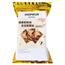 SHOP4FUN 購瘋趣 天然竹酢樹液足貼 40枚足貼 + 40片貼布, 1袋, 1袋