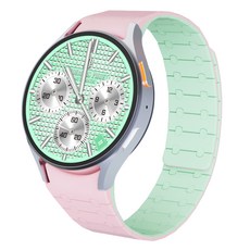 CALYX Galaxy Watch 相容矽膠磁吸錶帶, 自然粉, 1個
