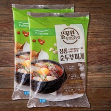 풀무원 정통 순두부찌개, 602g, 2개