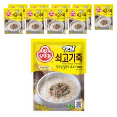 오뚜기 옛날 쇠고기죽, 85g, 10개