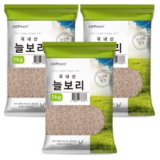 대구농산 국산 늘보리쌀, 1kg, 3개