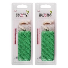 BELOTTY 陶瓷浮石去角質磨腳石, 1入, 2個