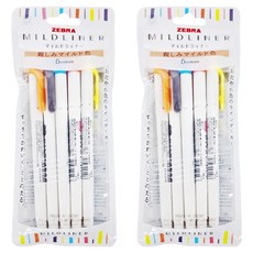 ZEBRA 斑馬牌 雙頭柔性螢光筆 親和5色組 WKT7 N-5C-N, 5色, 10支