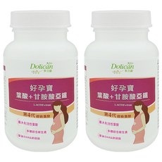 Dolican 多立康 好孕寶 超級葉酸+甘胺酸亞鐵 260mg (60顆/罐) 孕婦營養品, 2罐