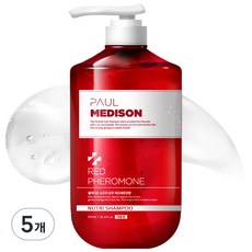 폴메디슨 대용량 영양 딥퍼퓸 약산성 뉴트리 샴푸 레드페로몬향, 5개, 1.077L