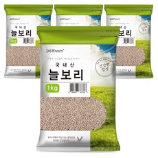 대구농산 건강한밥상 국산 늘보리쌀, 1kg, 4개