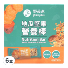 野菽家 營養棒 7條入, 地瓜堅果, 非油炸, 含地瓜燕麥纖維, 175g, 6盒