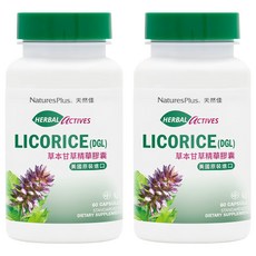 NaturesPlus 天然佳 草本甘草精華膠囊 (60顆/罐) 美國原裝進口, 2罐