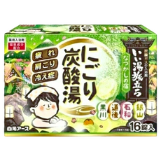 Hakugen Earth 白元名湯之旅 懷舊之夜碳酸浴盐 綠色 16個, 720g, 1盒