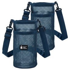 TIME STROLL 網紗水壺背袋 Y932 藏青藍 19cm x 10cm x 5cm 透氣網布, 1個